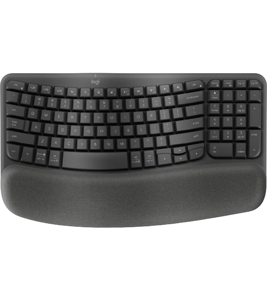 Клавиатура Logitech Wave Keys беспроводная, Bluetooth, радиоканал, серый