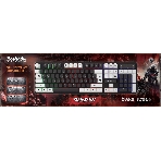 Клавиатура проводная Defender Dark Knight GK-077, USB, черный/белый, фото2