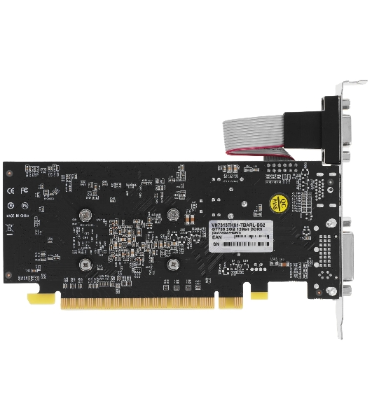 Видеокарта Biostar NVIDIA GeForce GT 730 2Gb PCI-E GT730-2Gb D3 LP (GF108) 128bit GDDR3 700/1333 DVIx1 HDMIx1 CRTx1 HDCP Ret low profile