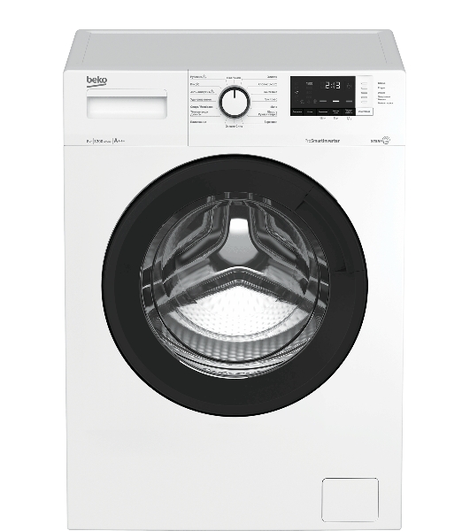 Стиральная машина Beko WSRE8612XAWI белый, загрузка фронтальная 8 кг, 1200 об/мин, класс: А