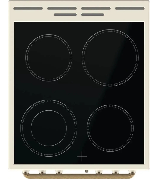 Плита электрическая Gorenje GECS5B70CLI бежевый, конфорок 4 электрических, духовка 70 л, 50 см x 85 см x 59.4 см