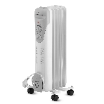 Обогреватель масляный Vitek VT-1707 W (5 секций) белый, 1000 Вт, 10 м2, термостат, фото 1