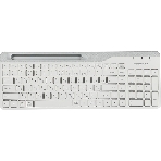 Клавиатура беспроводная A4Tech Fstyler FBK25, USB, Bluetooth/Радиоканал, белый/серый, фото16