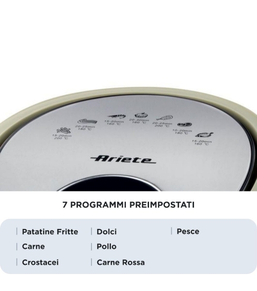 Аэрофритюрница Ariete 00C461802AR0 4618 BEIGESLVR