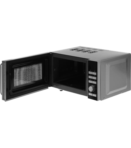 Микроволновая печь Galanz MOS-2402FDS серебристый/черный, 20 л, 800 Вт, переключатели - кнопки, поворотный механизм