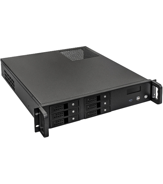 Серверный корпус ExeGate Pro 2U480-HS06 (RM 19', высота 2U, глубина 480, БП 600ADS, 6xHotSwap, USB)