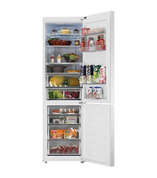 Холодильник Haier C4F640CGWGU1 белый двухкамерный 285/115л морозилка снизу, No Frost