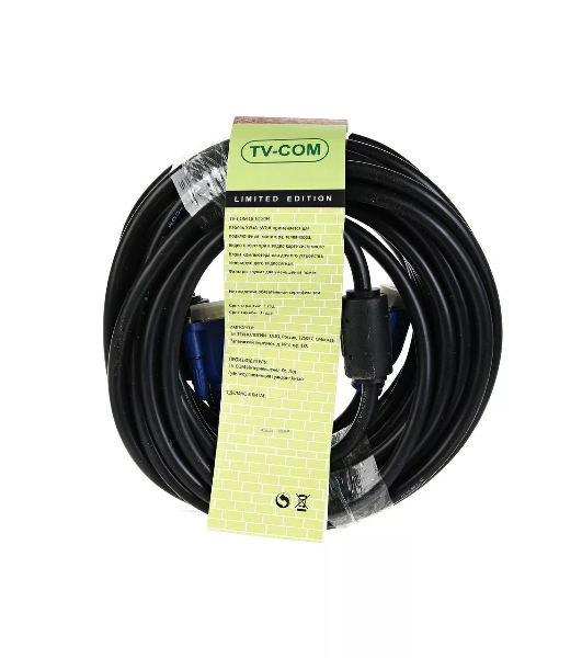 Кабель соединительный SVGA (15M/M) 10m 2 фильтра TV-COM