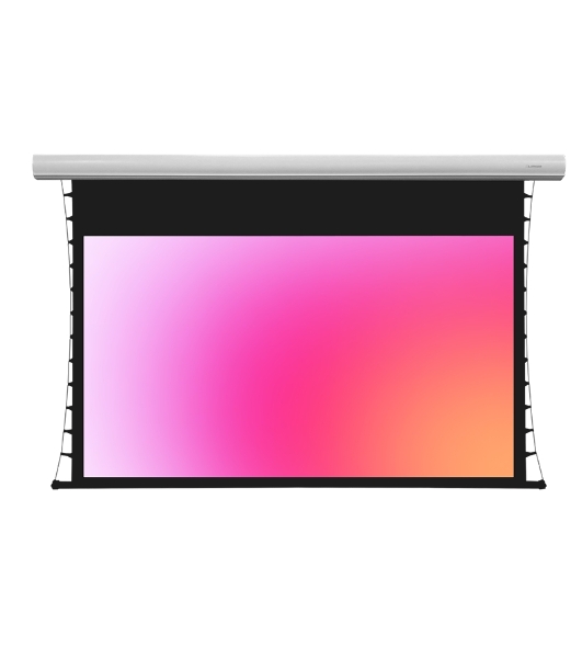 Экран с электроприводом Lumien Cinema Control 185x230 см (раб.область 125х222 см) (100') Matte White FiberGlass черная кайма по периметру, доп.черная область 55 см, триггер., RS232, IR, RF управл. в комплекте, белый корпус 16:9