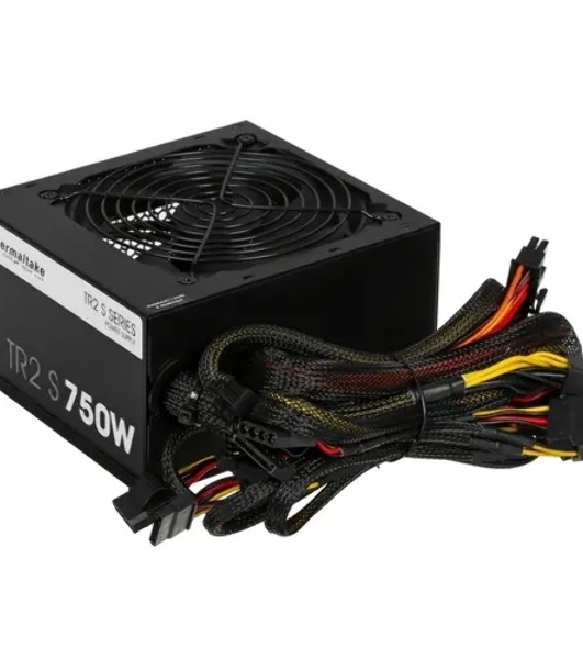 Блок питания Thermaltake ATX TR2 S, 750Вт, 80 PLUS WHITE, 120мм, черный