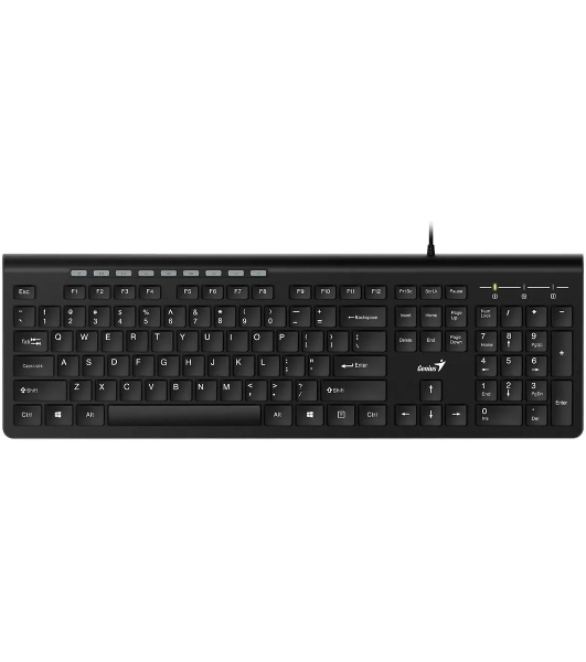 Клавиатура проводная Genius SlimStar 230II 31310048402, USB, черный