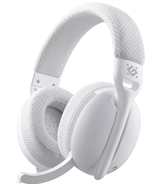 Беспроводные наушники Defender Triple белый, накладные, Bluetooth + радиоканал 2.4ГГц, складная конструкция, микрофон, до 20 ч