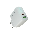 Сетевое зарядное устройство MORE CHOICE NC61a белый - 1USB+1USB-C 3.0A PD 20W+QC3.0 быстрая зарядка для Type-C, фото3