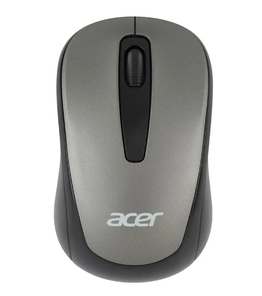 Мышь беспроводная Acer OMR134 серый, 1000 dpi, радиоканал, USB, кнопки - 3