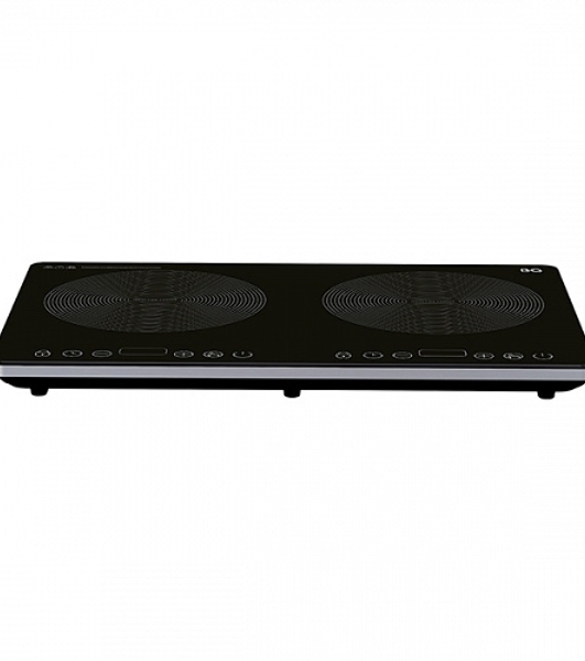 Индукционная плитка BQ HP105W Black-Silver, Мощность 3500 Вт (2000 Вт левая конфорка + 1500 Вт правая конфорка)