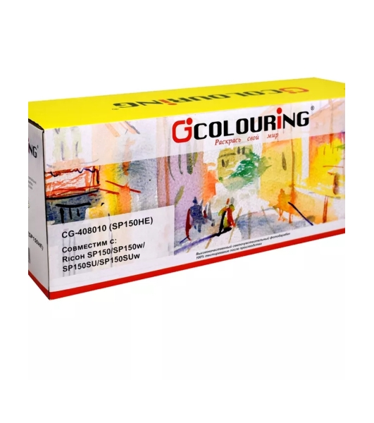 Картридж Colouring CG-408010 (SP150HE) черный (1500 стр) для Ricoh SP150/SP150w/SP150SU/SP150SUw