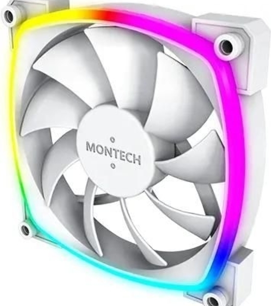 Вентилятор для корпуса MONTECH AX120 PWM белый, 120 мм, 1600 об/мин, 27 дБ, 4 pin