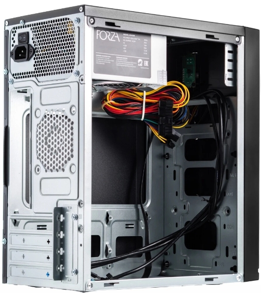 Компьютерный корпус Сase Forza mATX, 450W, 2xUSB 3.0, Black, w/o FAN, 12 см fan PSU, power cord