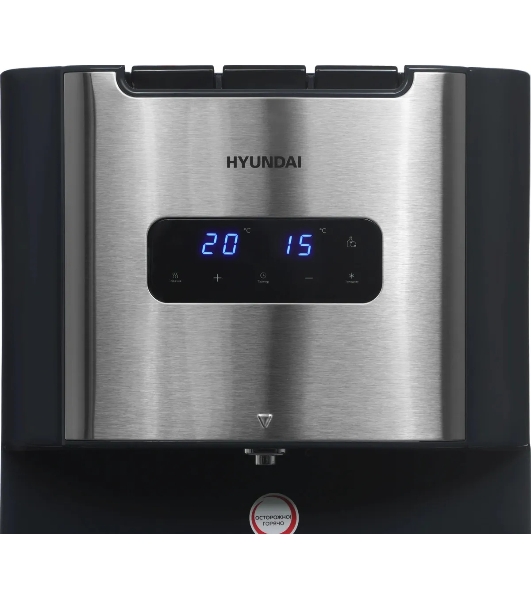 Кулер для воды Hyundai AquaTouch UV H-WD7615E, нижняя загрузка, нагрев 90 °С, охлаждение 10 °С, графитовый