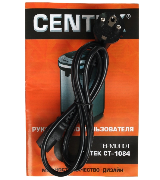 Термопот Centek CT-1084 сталь, 6.0 л, 750 Вт, 2 способа подачи воды, двойная защита от перегрева