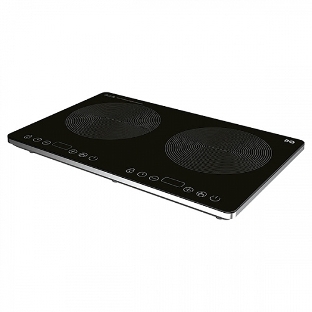 Индукционная плитка BQ HP105W Black-Silver, Мощность 3500 Вт (2000 Вт левая конфорка + 1500 Вт правая конфорка)