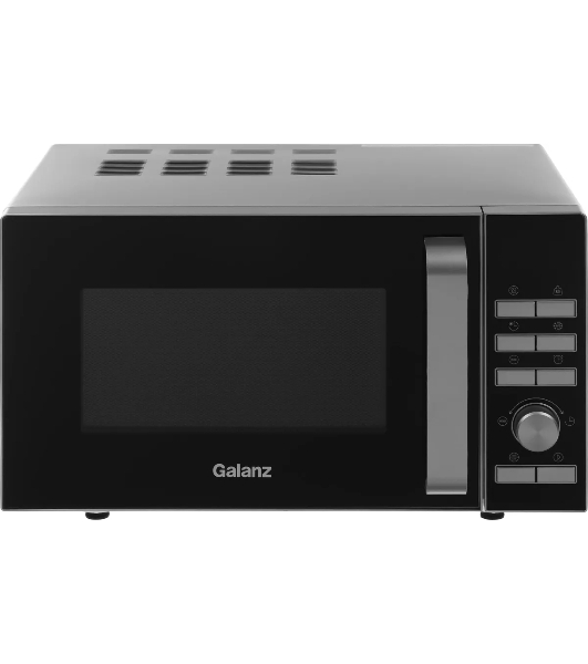 Микроволновая печь Galanz MOS-2402FDS серебристый/черный, 20 л, 800 Вт, переключатели - кнопки, поворотный механизм