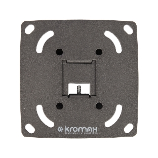 Кронштейн для LED/LCD телевизоров Kromax OPTIMA-100 черный. 10'-28', max 25 кг, настенный, 0 ст свободы, 23.5 мм, max VESA 100x100 мм