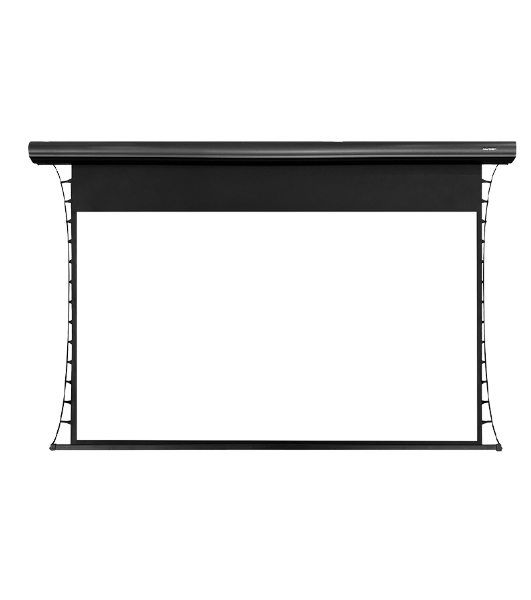 Экран с электроприводом Lumien Cinema Control 185x230 см (раб.область 125х222 см) (100') Matte White FiberGlass черная кайма по периметру, доп.черная область 55 см, триггер., RS232, IR, RF управл. в комплекте, белый корпус 16:9