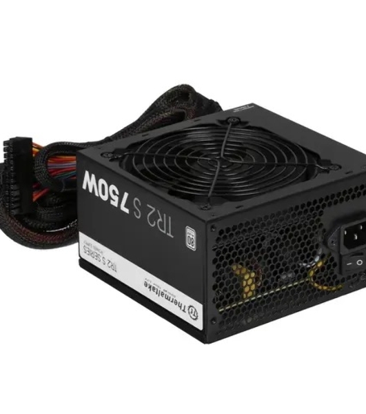 Блок питания Thermaltake ATX TR2 S, 750Вт, 80 PLUS WHITE, 120мм, черный