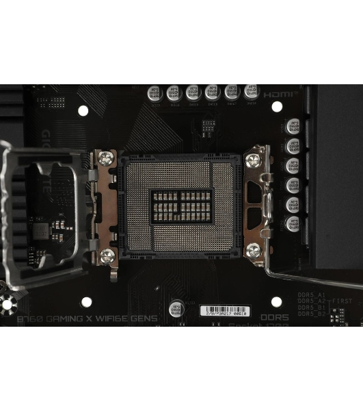 Материнская плата Gigabyte B760 GAMING X WIFI6E GEN5, LGA1700, Intel B760, 4xDDR5, 4xSATA, 3xM.2, 1xPCIe 5.0 x16, 2xPCIe 3.0 x1, 1xHDMI, 1xDP, 1x2.5Gb LAN, Wi-Fi 6E, Bluetooth 5.3, 1xUSB-C 5Gbps, 1xUSB-A 10Gbps, 1xUSB-A 5Gbps, 5xUSB-A 2.0, 6x3.5 мм, 7.1, ATX