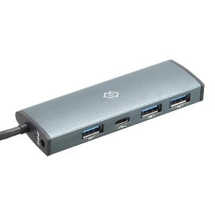 USB-концентратор Digma HUB-3U3.0С-UC-G, USB-C, USB 3.0 4 порта, USB