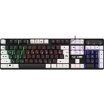 Клавиатура проводная Defender Dark Knight GK-077, USB, черный/белый, фото 1