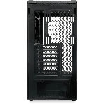 Компьютерный корпус без блока питания HSPD F711-TGbK, Panoramic Full Tower, Black, TG, 0.7 SPCC, no fans ATX, mATX, mITX 190/420/280мм 2x2.5', 2x3.5', 7xPCI 1xUSB-A 3.0, 1xUSB-C 445x235x475мм, фото4