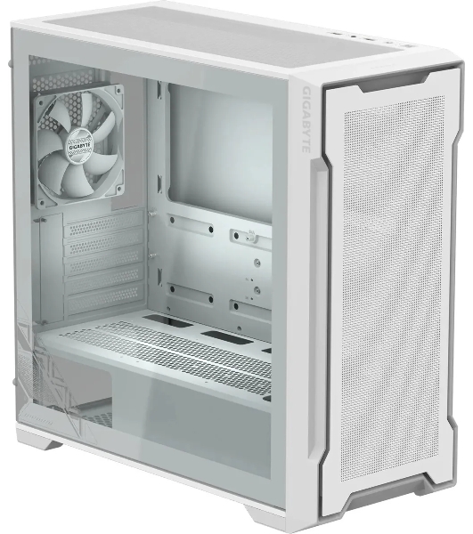 Компьютерный корпус Gigabyte C102W Gb-C102GI белый без БП M-ATX 5x120мм 4x140мм 2xUSB 3.0 audio bott PSU