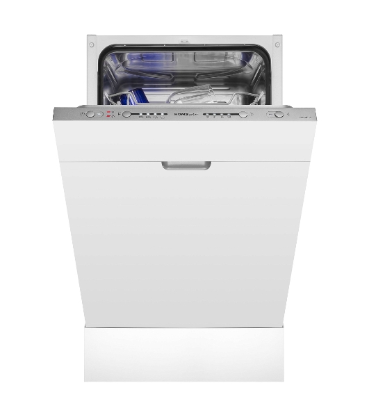 Встраиваемая посудомоечная машина HOMSAIR DW44L-2, серебристый, 44.8 см, 9 компл., 49 дБ, класс A++