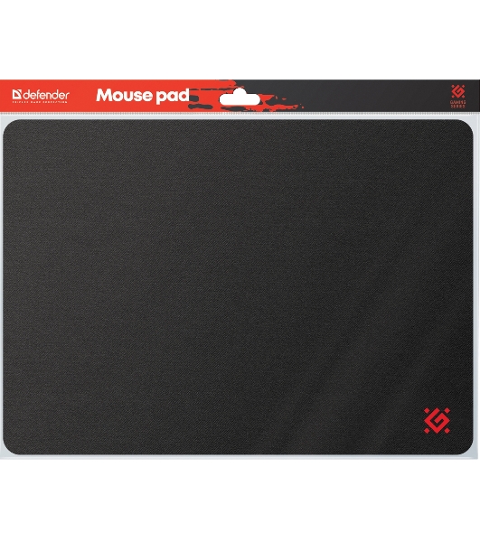 Коврик для мышки Defender S 250x350x3 мм, ткань+резина черный