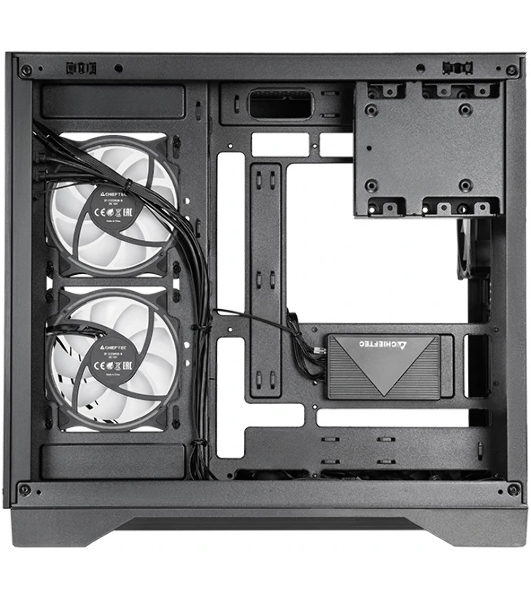 Компьютерный корпус Chieftec Visio черный без БП ATX 2x80мм 4x120мм 2x140мм 1xUSB 2.0 2xUSB 3.0 audio bott PSU
