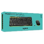 Комплект клавиатура+мышь Logitech MK240 Nano беспроводной, USB, 1000 DPI, чёрный, фото2