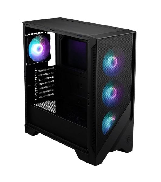 Корпус MSI MAG FORGE 320R Airflow, Midi-Tower, чёрный, 4 x 120 мм