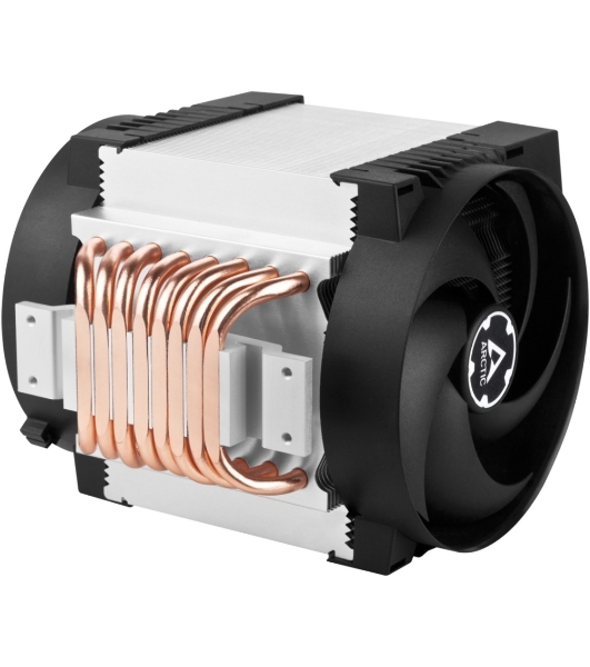 Вентилятор для процессора Arctic Freezer 4U-M Rev. 2 серебристый/черный, 120 мм, алюминий/медь, 2300 об/мин, 40 дБ, 4 pin, 350 Вт, 145 мм