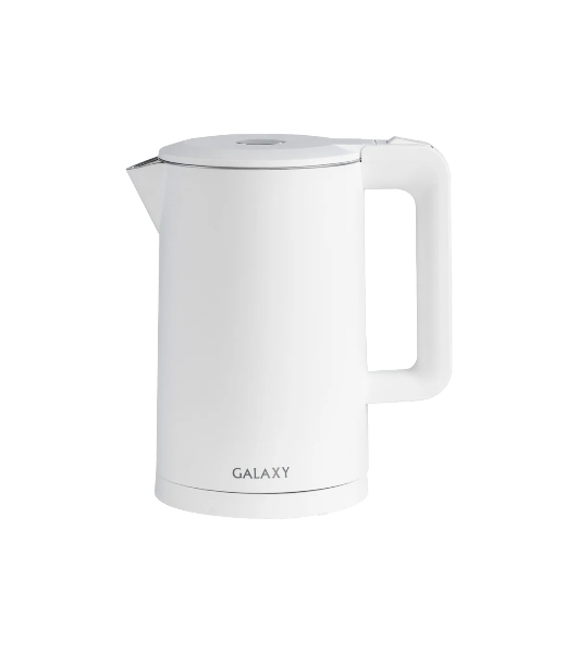 Электрочайник Galaxy GL 0323 белый, 1.7 л, 2000 Вт, скрытый нагревательный элемент