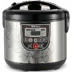 Мультиварка Sakura SA-7753B 5 л, 800 Вт, функция 'Мультиповар', 10 автоматических и 27 программ ручной настройки, LED дисплей, отсрочка старта до 24 часов, функция поддержания температуры до 24 часов, в комплекте 4 аксессуара (мерный стакан, черпак, ложка и контейнер для приготовления, фото 1