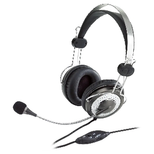 Гарнитура Genius HS-04SU черный/серый, проводная