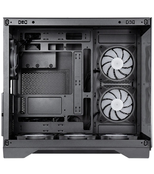 Компьютерный корпус Chieftec Visio черный без БП ATX 2x80мм 4x120мм 2x140мм 1xUSB 2.0 2xUSB 3.0 audio bott PSU
