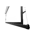 Экран с электроприводом Lumien Cinema Control 185x230 см (раб.область 125х222 см) (100') Matte White FiberGlass черная кайма по периметру, доп.черная область 55 см, триггер., RS232, IR, RF управл. в комплекте, белый корпус 16:9, фото6