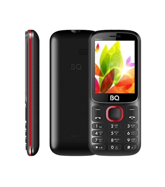 Мобильный телефон BQ 2440 Step L+ черный/красный
