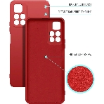 Чехол (клип-кейс) BORASCO Microfiber Case, для Xiaomi Poco M4 Pro, красный, фото3