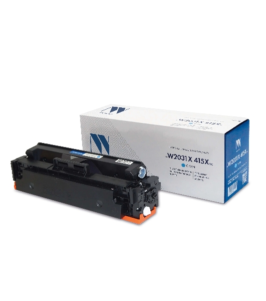 Картридж лазерный NVPrint совместимый NV-W2031X 415X Голубой (БЕЗ ЧИПА) для HP Color LaserJet M454DN/M479DW/M479 (6000k)