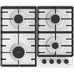 Газовая варочная панель Gorenje GT642SYW, 4 конфорки, закаленное стекло, белый, фото 1