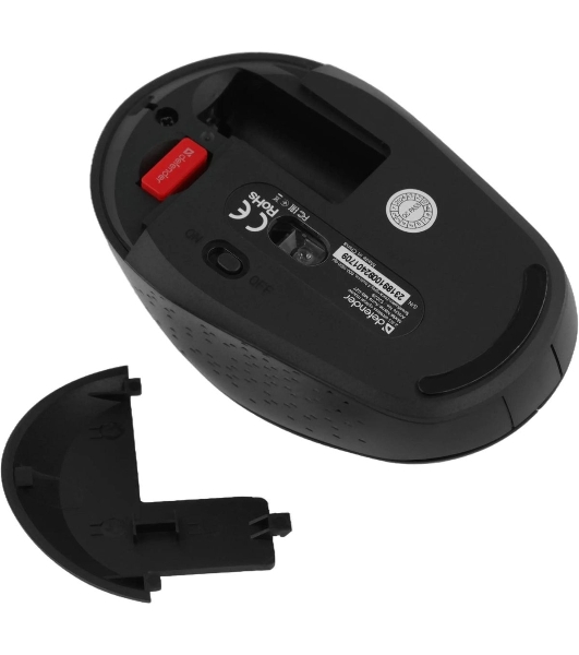 Мышь беспроводная Defender Auris MB-027 серый, 1600 dpi, радиоканал, USB, кнопки - 4